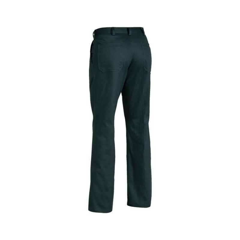 Back View of the Bisley Original Cotton Drill Pant. Showing the two back pockets.