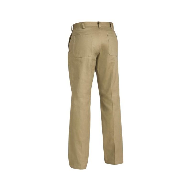 Back View of the Bisley Original Cotton Drill Pant. Showing the two back pockets.
