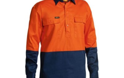 Bisley Hi Vis Closed Front Shirt BSC6267