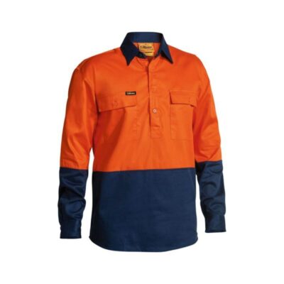 Bisley Hi Vis Closed Front Shirt BSC6267