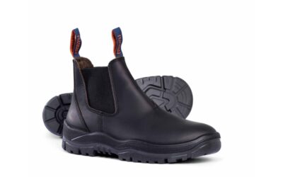 Mongrel Black Elastic Sided Boot Non Safety 916020