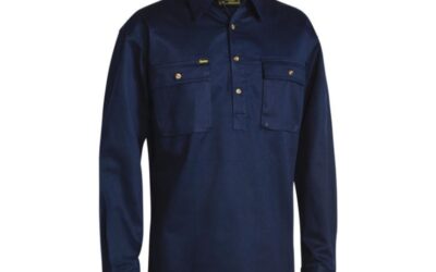 Bisley Closed Front Cotton Drill Shirt BSC6433