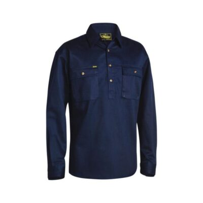 Bisley Closed Front Cotton Drill Shirt  BSC6433