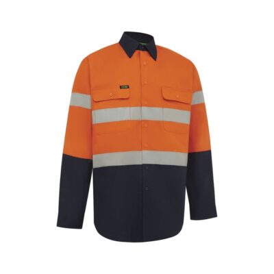 Workit Hi Vis Open Front Taped Shirt 2002