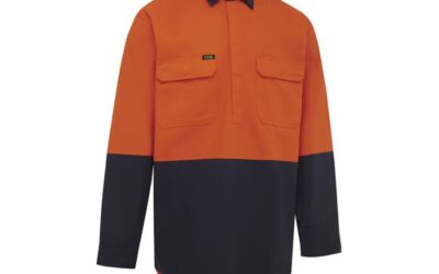 Workit Hi Vis Closed Front Dual Weight Welders Shirt 2027