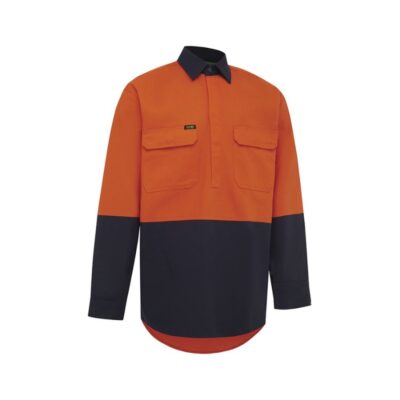Workit Hi Vis Closed Front Dual Weight Welders Shirt 2027