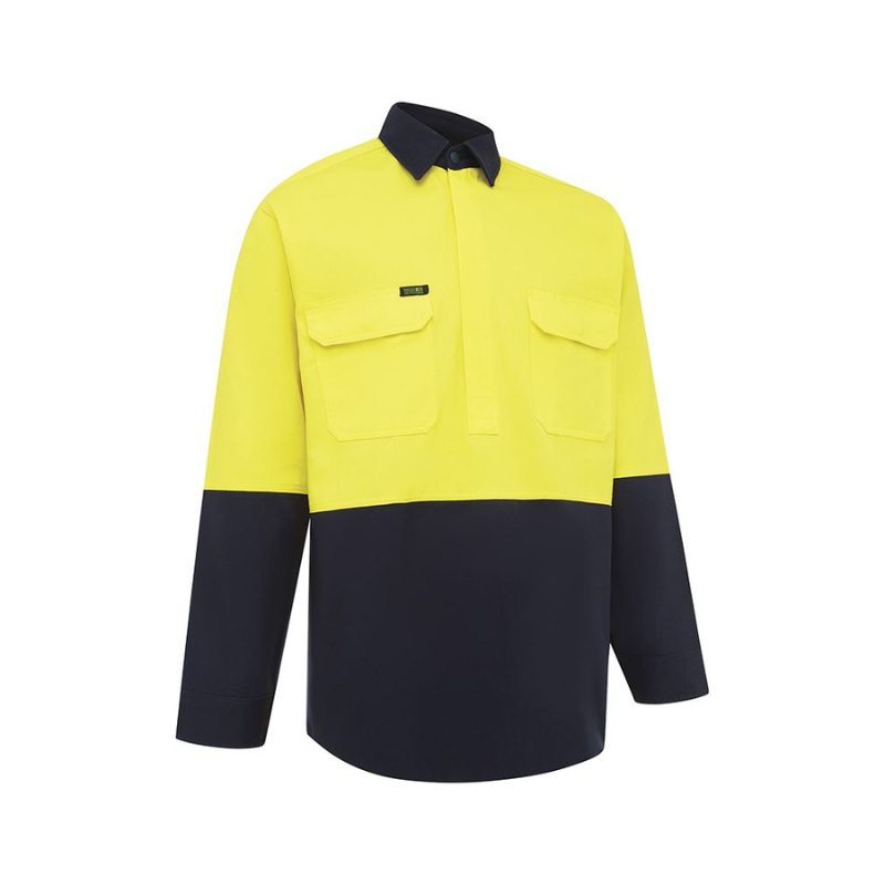 Workit Hi Vis Closed Front Dual Weight Welders Shirt 2027 - Image 3