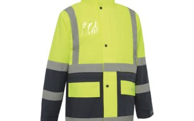 Workit Hi Vis 5 in 1 Waterproof Taped Jacket 3004