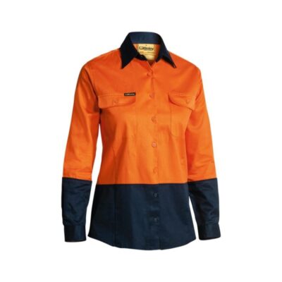 Bisley Ladies Hi Vis Drill Shirt BL6267