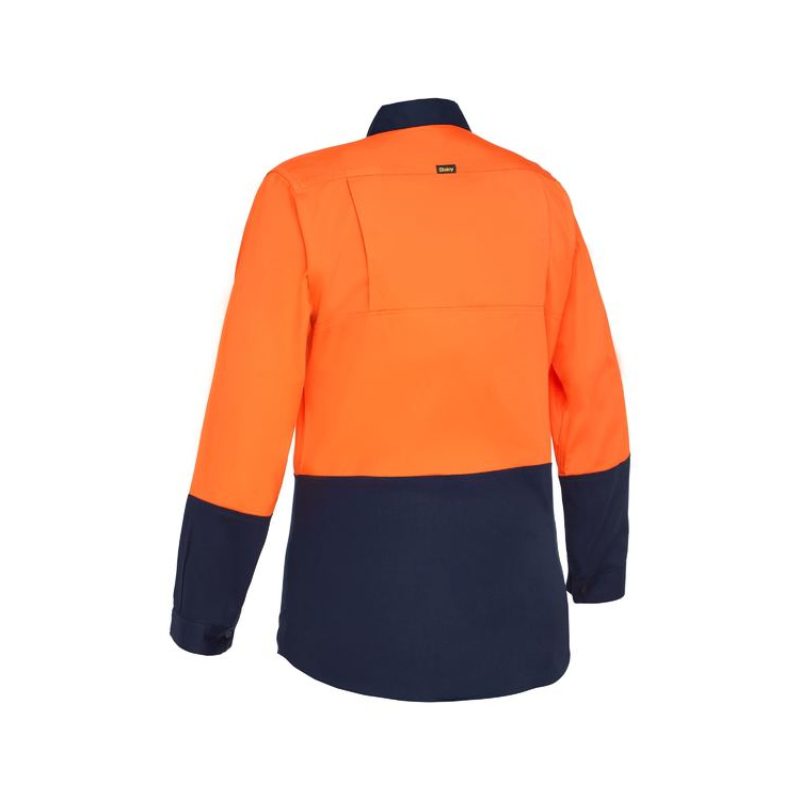 Bisley Ladies Cool Lightweight Hi Vis Drill Shirt BL6895 - Image 4