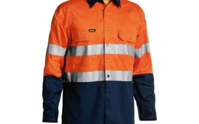 Bisley Hi Vis Lightweight Taped Shirt BS6896